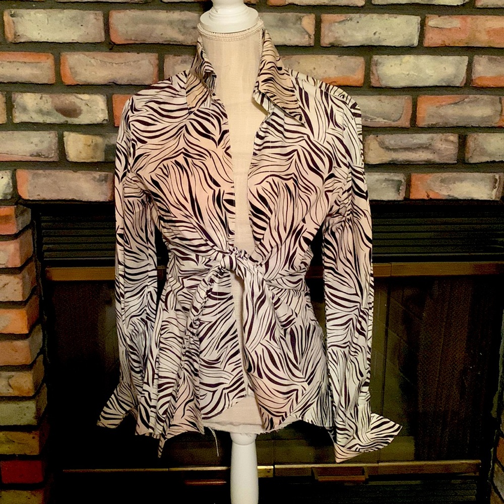 Zebra print blouse